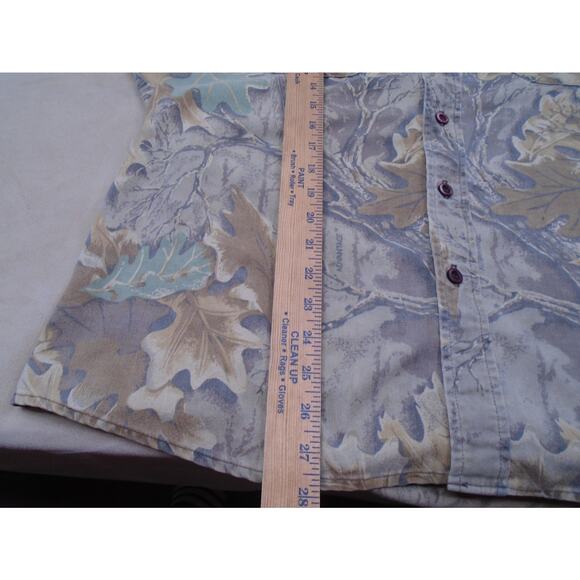 Vintage Liberty Realtree Camouflage Mens Size XXL Camo Button Up Hunting Shirt - Picture 11 of 13